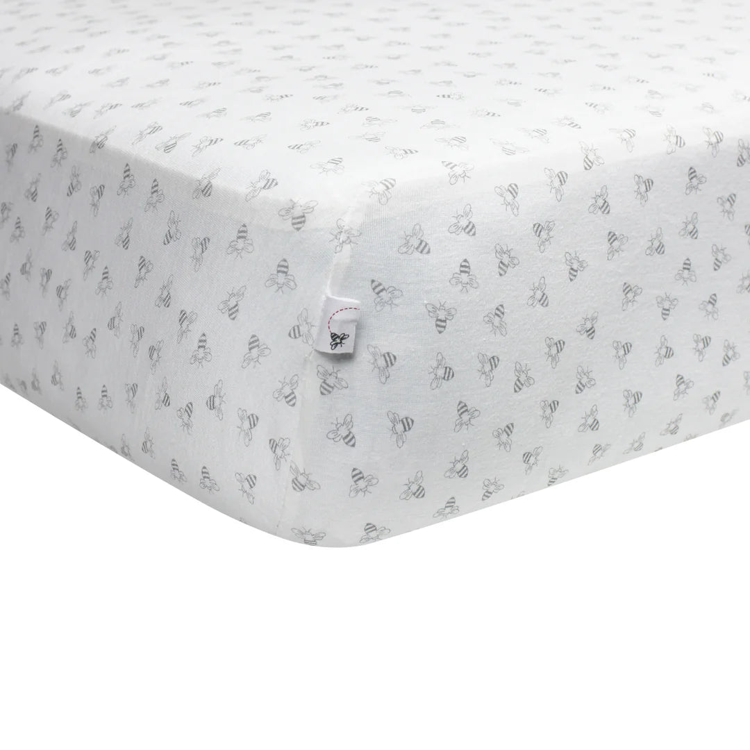 Honey Bee Fitted Crib Sheet