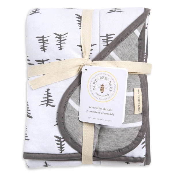 Pine Forest Reversible Jersey Blanket