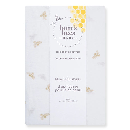 Golden Bee Crib Sheet - Hummus