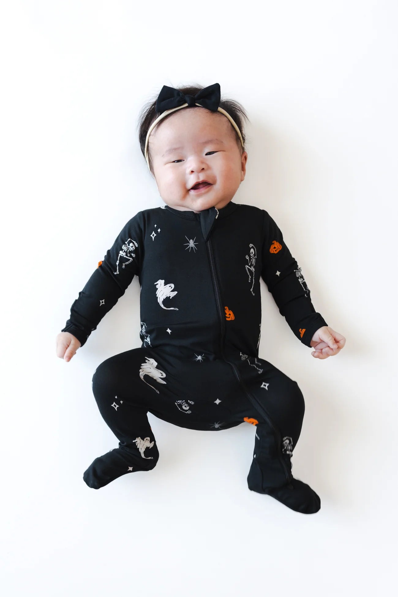 Zippered Footie in Halloween Friends