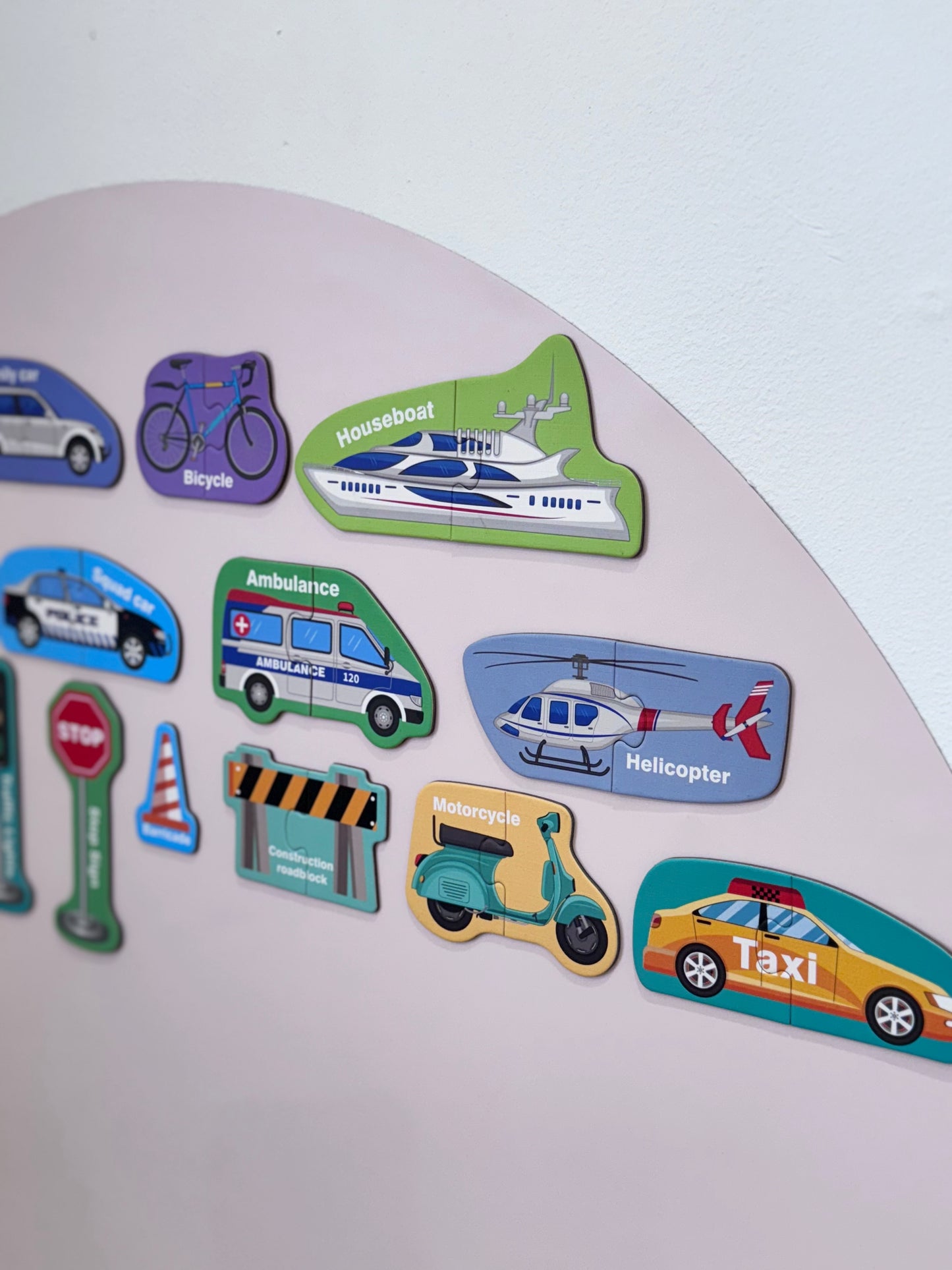 Vehicle Puzzle Magnets