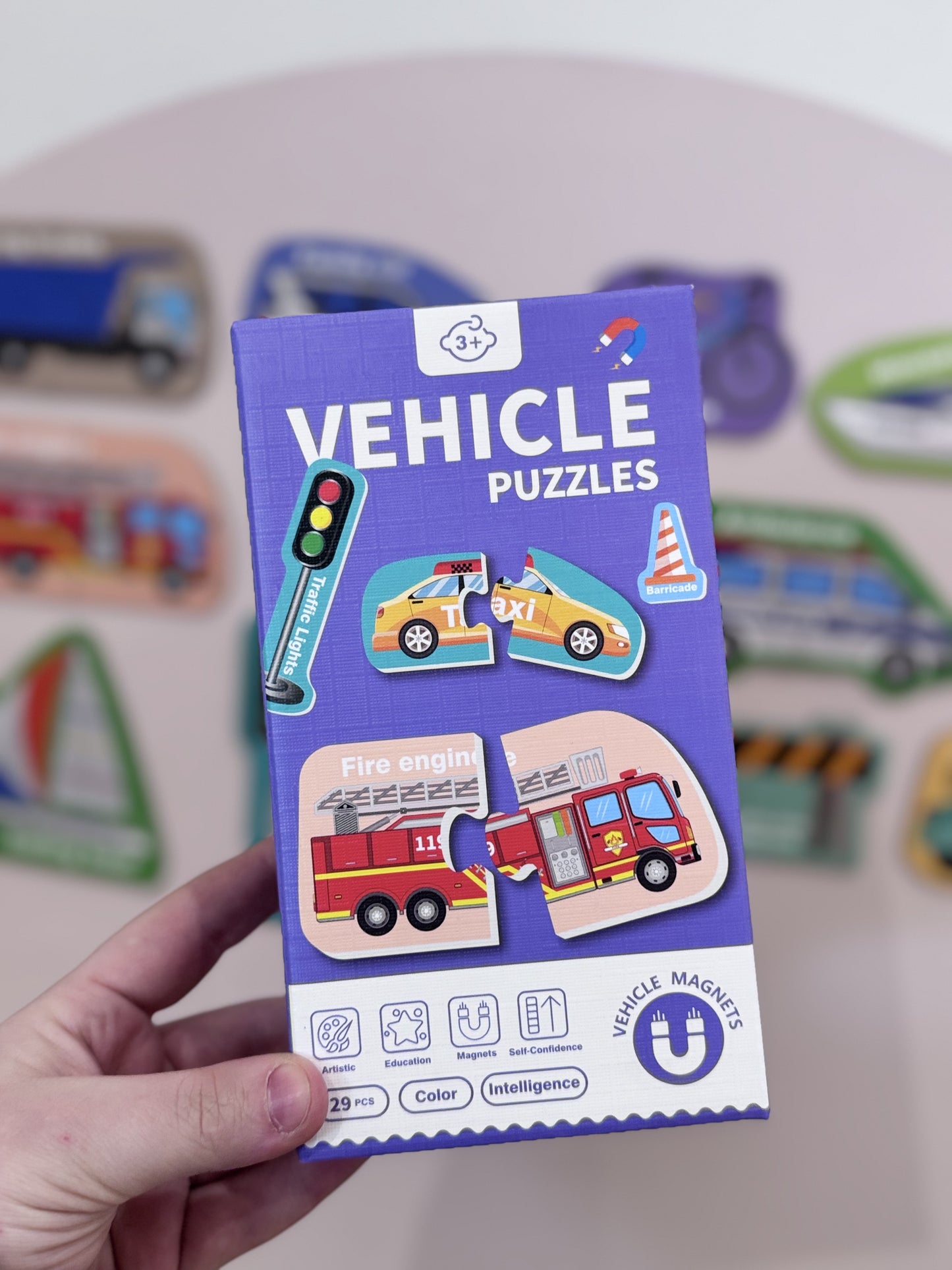 Vehicle Puzzle Magnets