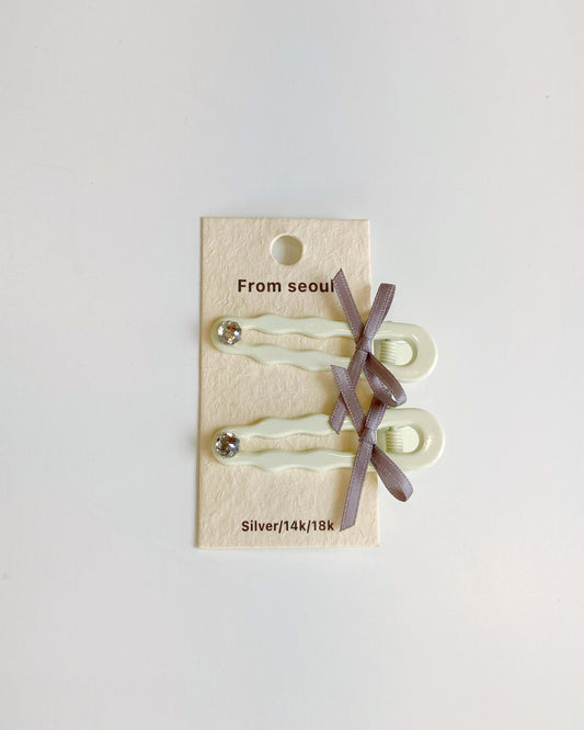 Swiggly Line Hair Clips – 2 Piece Set