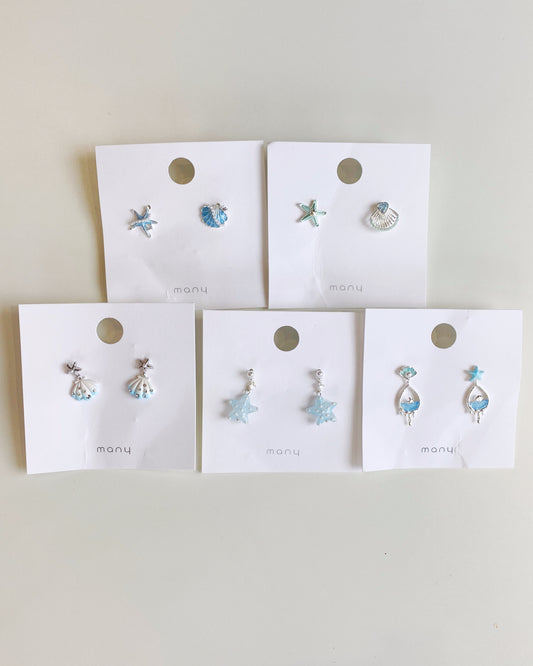 Starfish and Seashells Earrings