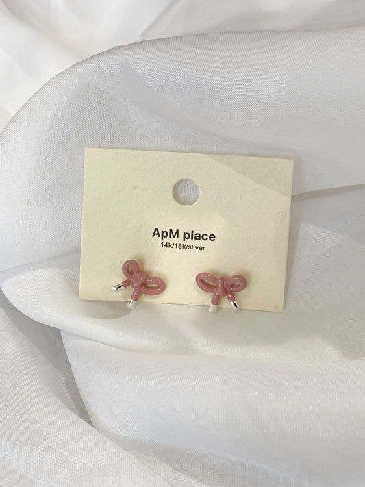 Pinky Bows Earrings