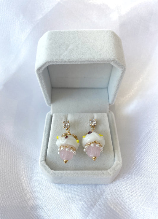 Glitz Cupcake Earrings