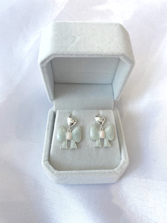 Lustre Bow Earrings