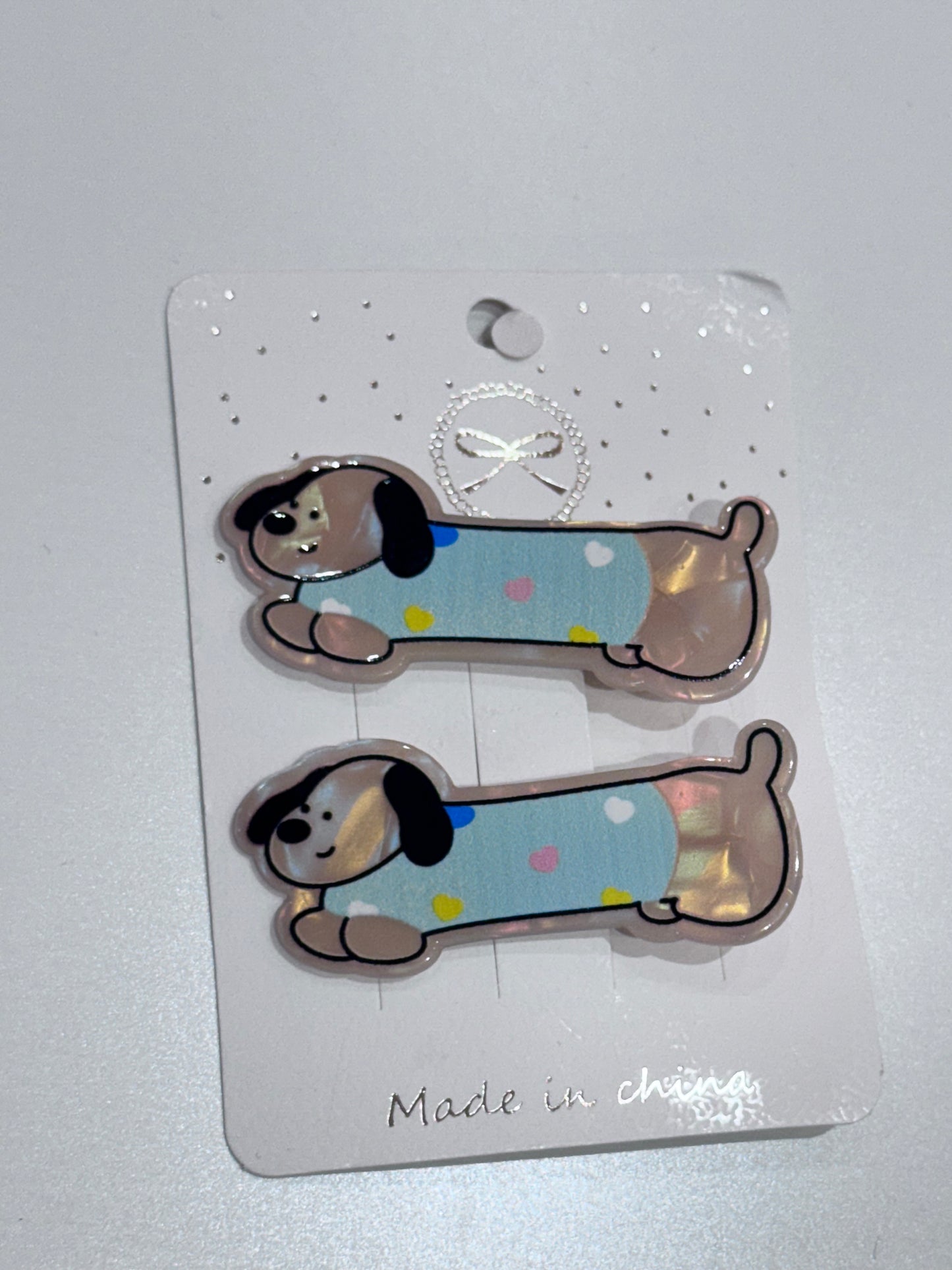 Long Cats & Dogs Hair Clips - 2 Pack