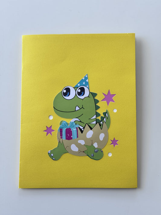 Pop-up Dino Birthday Card