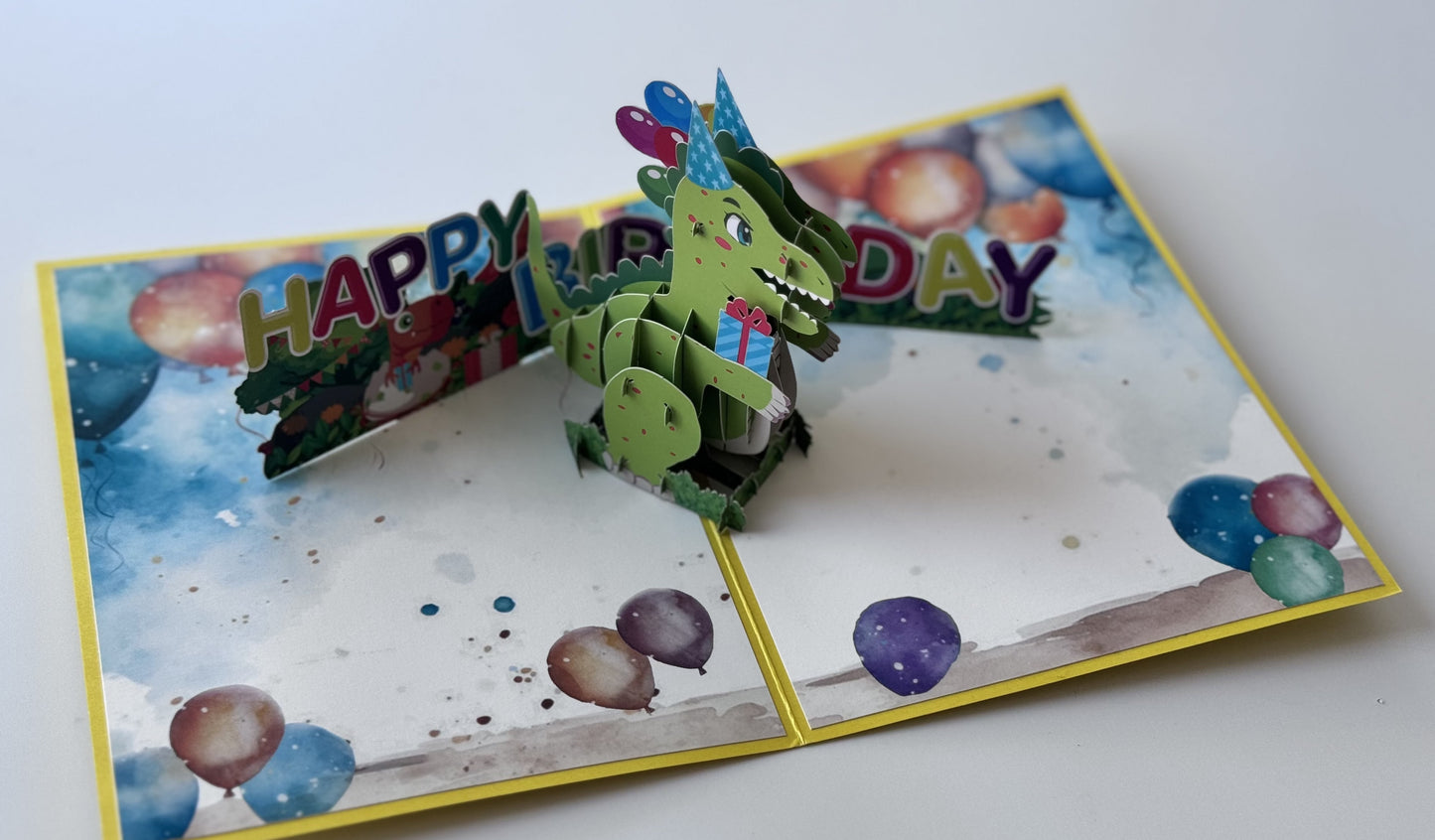 Pop-up Dino Birthday Card