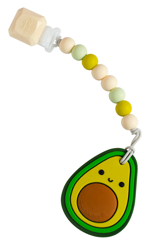 Silicone Teether GEM set - Avocado