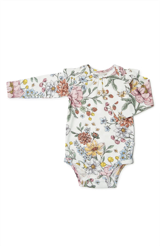 Long Sleeve Bodysuit - Secret Garden