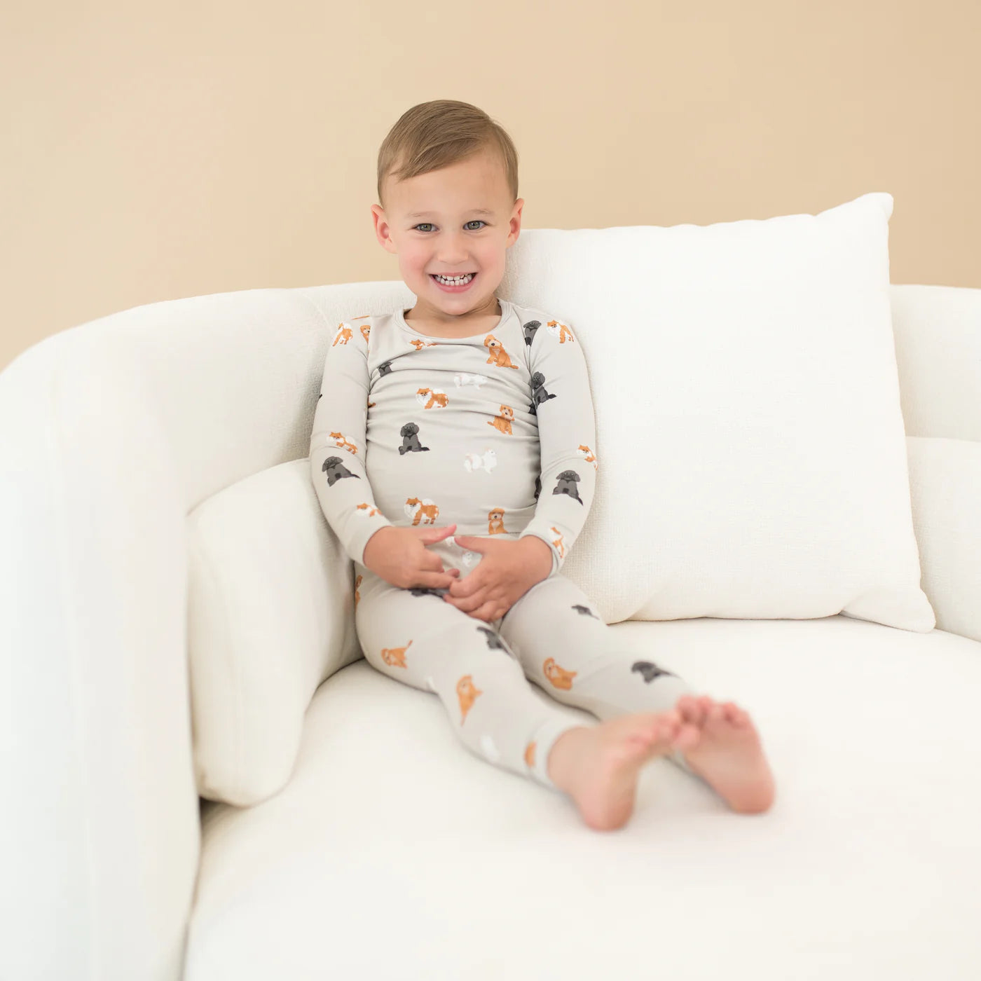 L/S PJ Set in Fluffly Dog
