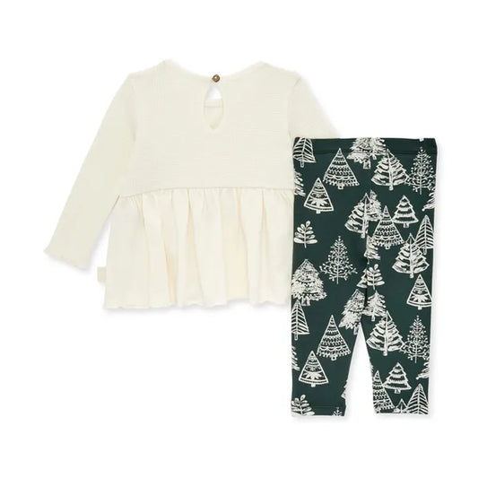 Toddler Thermal Pieced Tunic & Merry Forest Legging Set