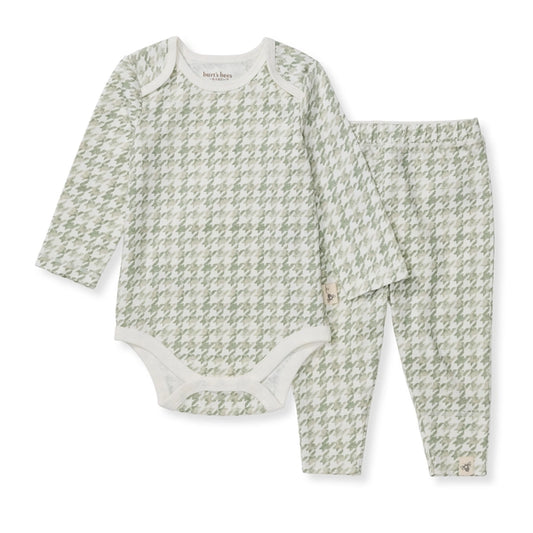 Herringbone Bodysuit & Pant Set