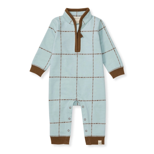 Window Plaid Jumpsuit - Rainfall