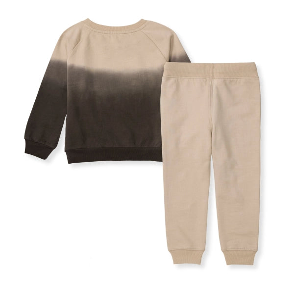 Dip Dye Organic Sweatshirt and Pants Set