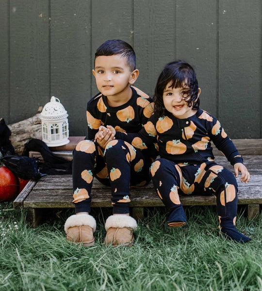 Midnight Pumpkins Organic Infant PJ Set