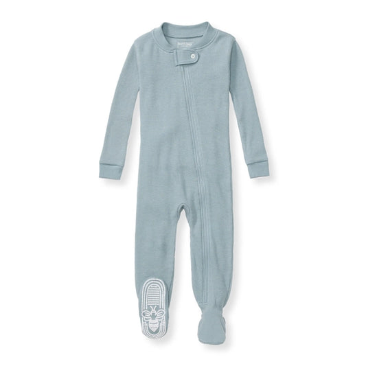 Honeysoft™ Waffle Thermal Pajamas - Muted Blue