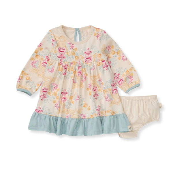 Honey Bee Toile Dress & Diaper Cover