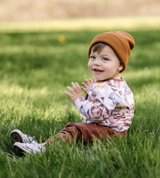 Football Season Organic Sweatshirt and Pants Infant Set