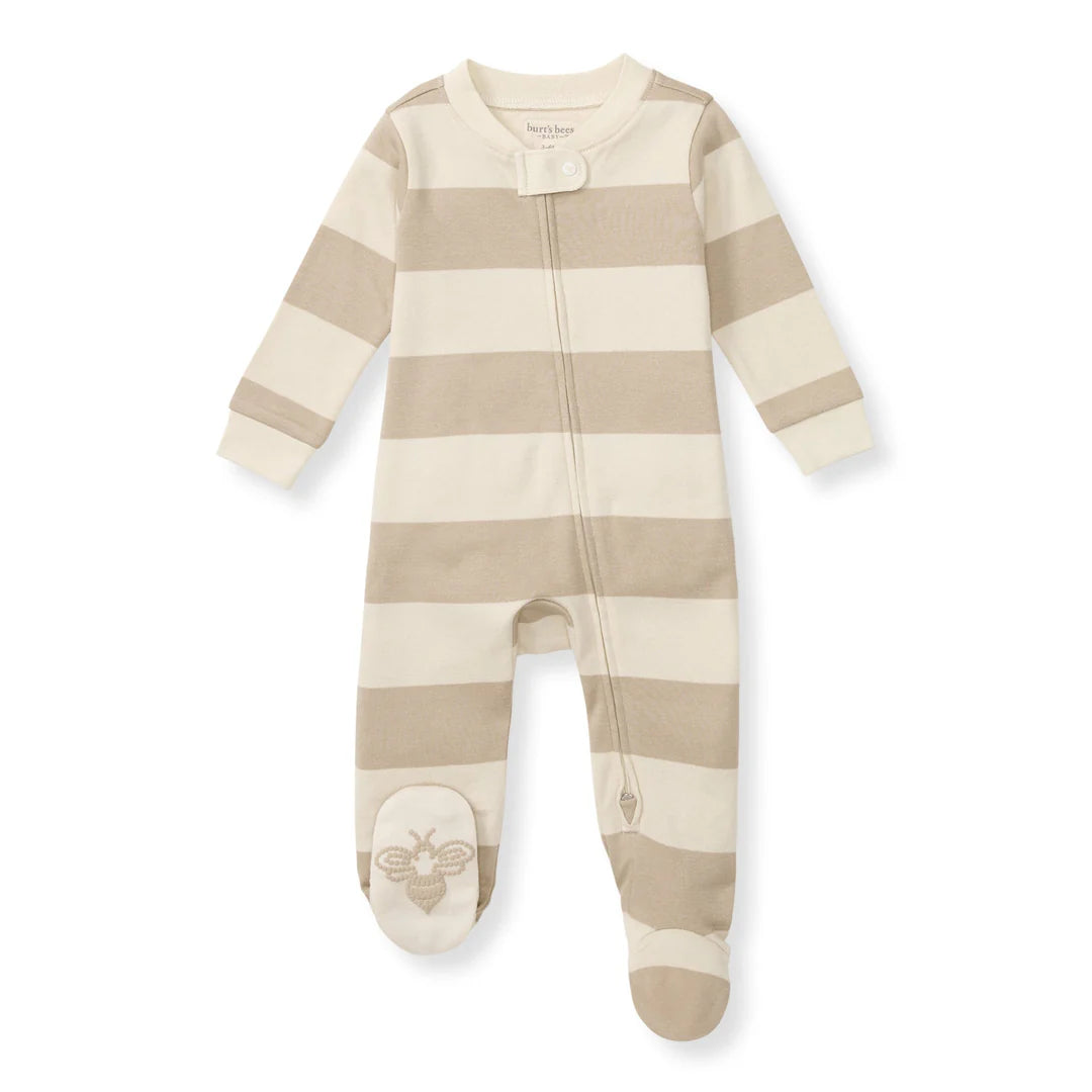 Rugby Stripe Sleeper in Oat