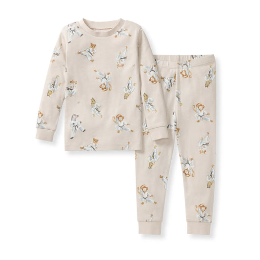 Karate Creatures Pajamas - Rain Cloud