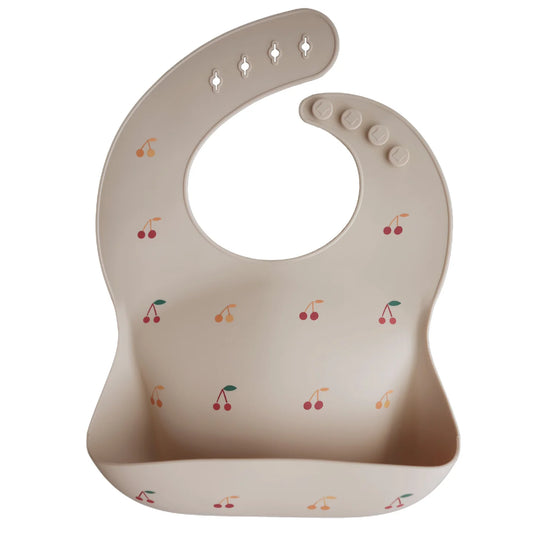 Silicone Baby Bib | Cherries