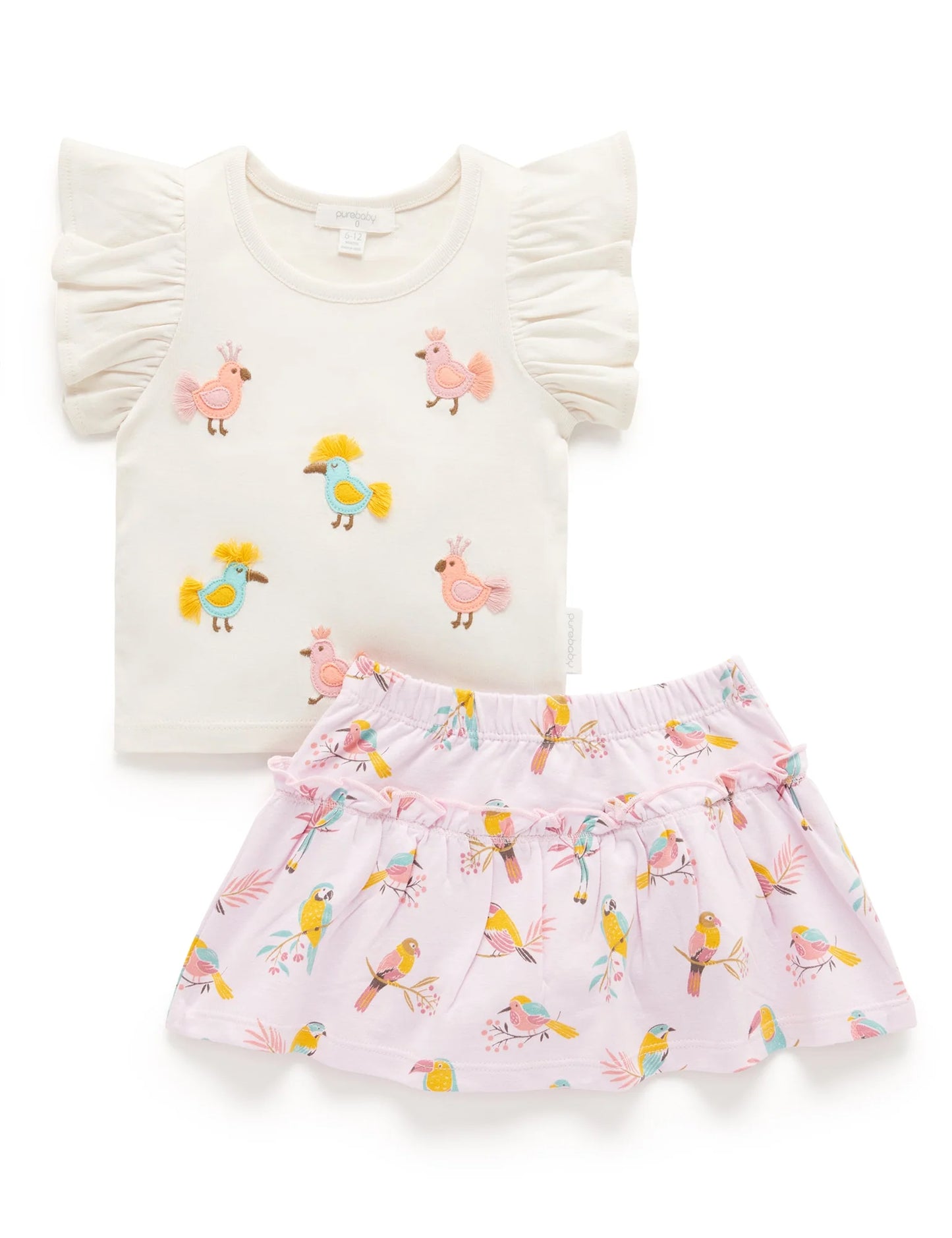 Parrot Skirt Set