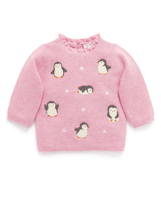 Fluffy Penguin Jumper