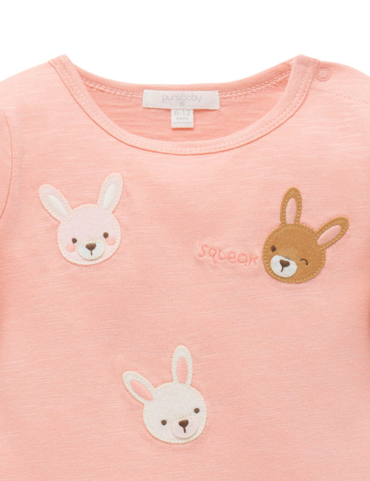 Bunny Tee - Geranium