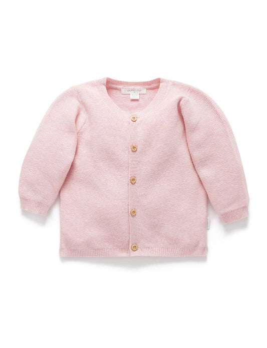 Pink Textured Cardigan