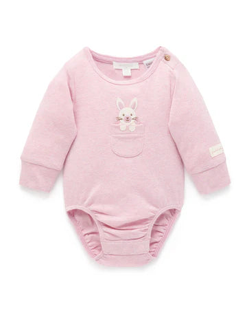 Peekaboo Bodysuit Marshmallow Melange