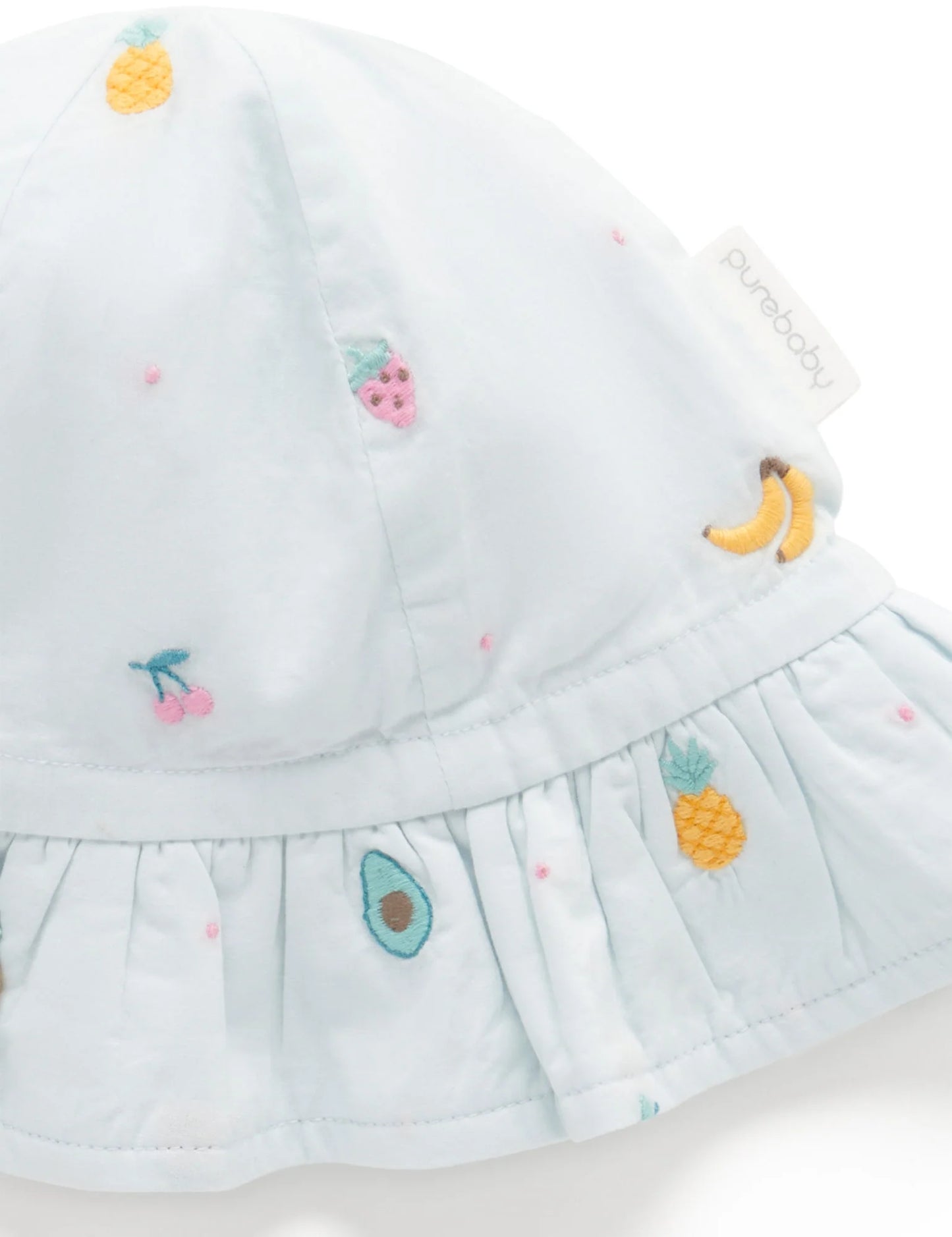 Fruity Embroidered Sunhat