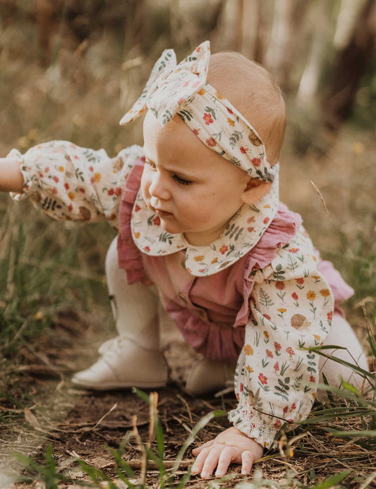 Hedgehog Crinkle Cotton Bodysuit Set