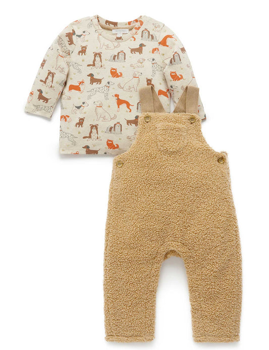 Sherpa Overall Set in Doggy