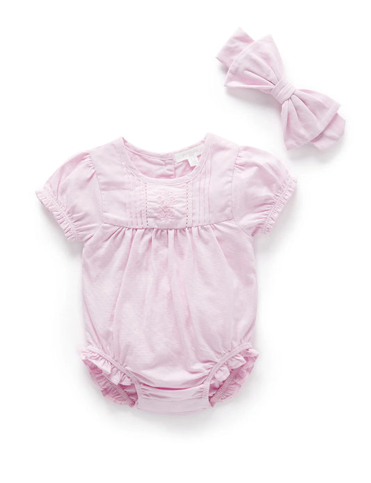 Pointelle Bodysuit and Headband Set