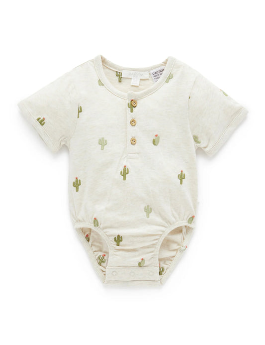 Embroidered Bodysuit - Cactus