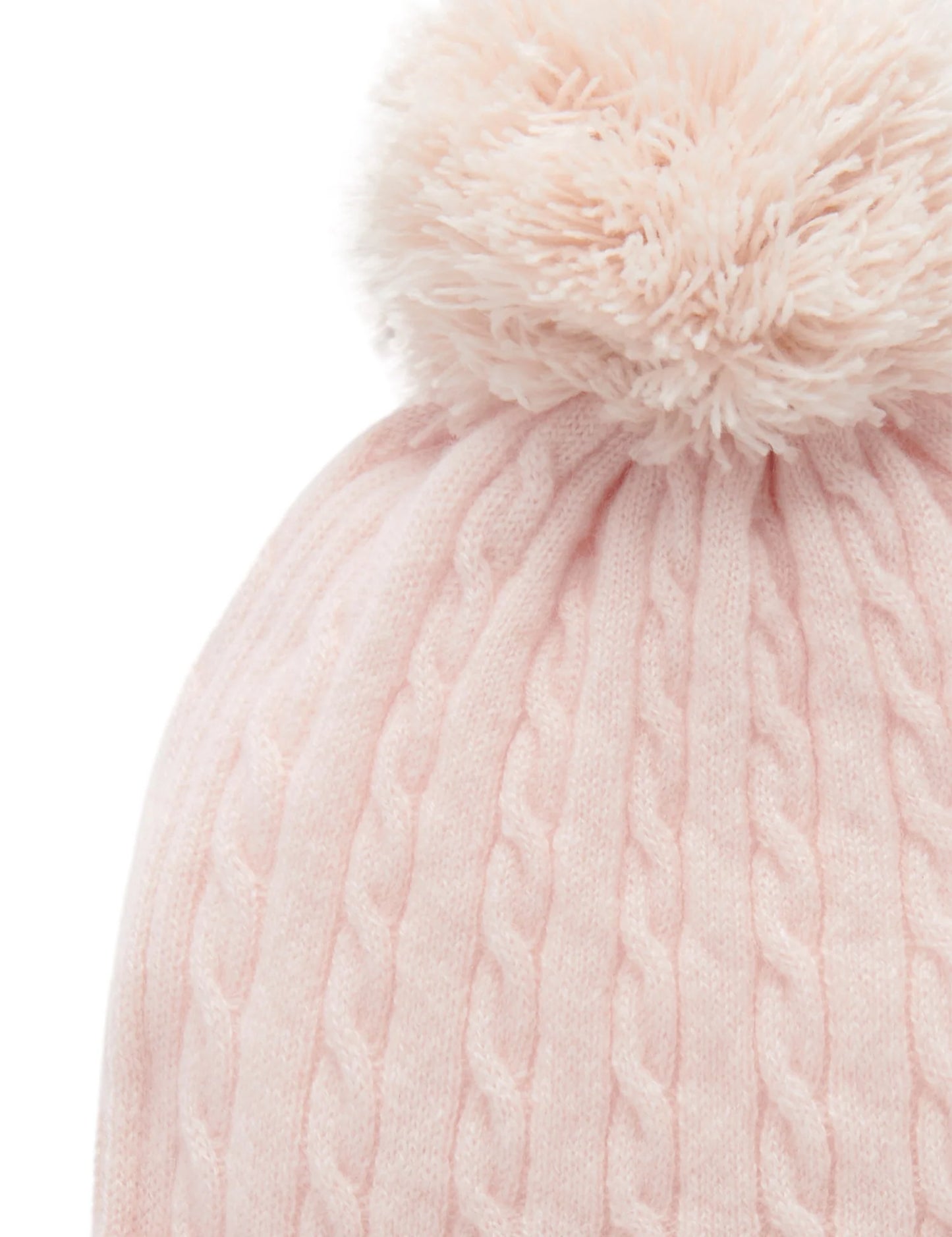 Cashmere Beanie in Pale Pink