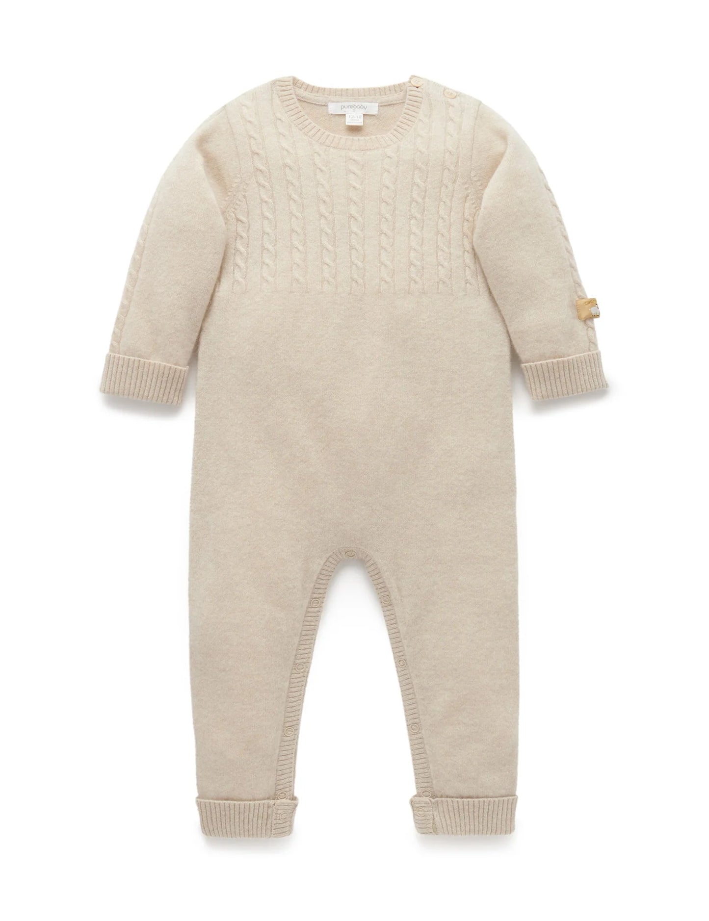 Cashmere Growsuit in Camel