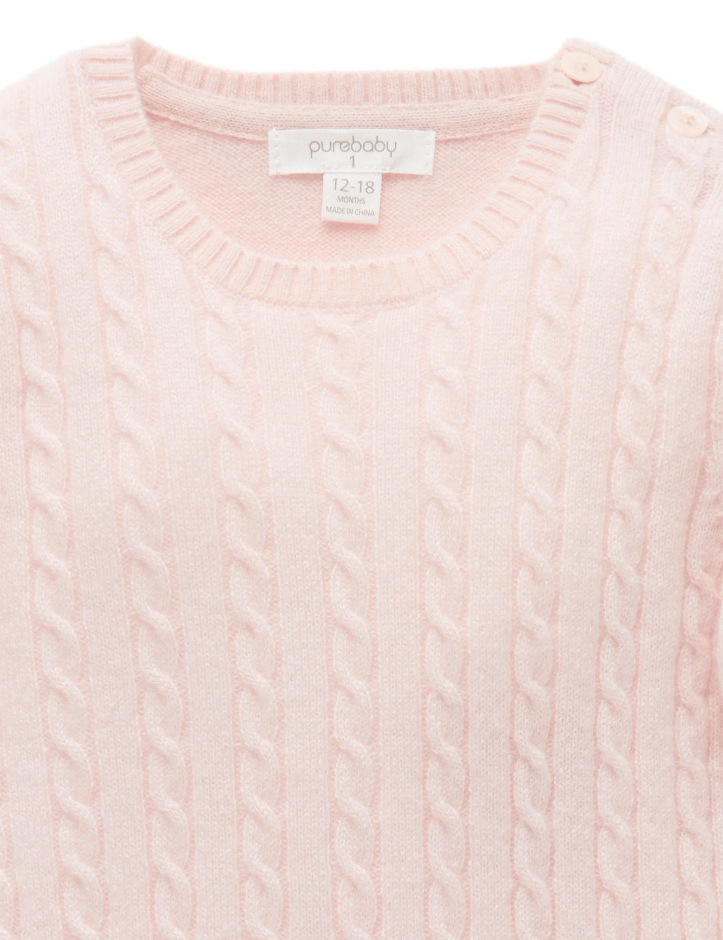 Cashmere Jumper in Pale Pink