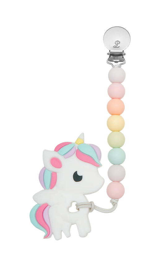 Silicone Teether Set - Rainbow Unicorn