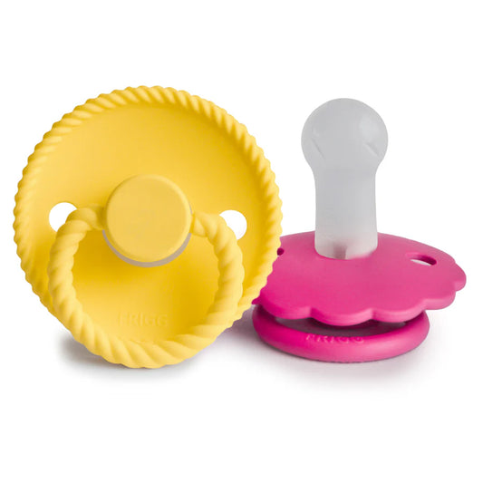 FRIGG Rope/Daisy Silicone Pacifier 2-Pack 6-18 months