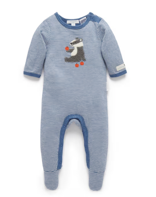 Mini Stripe Growsuit Canal Mini Stripe