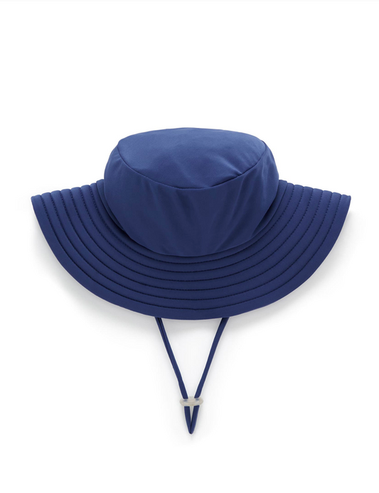 Broad Brim Swim Hat in Marine