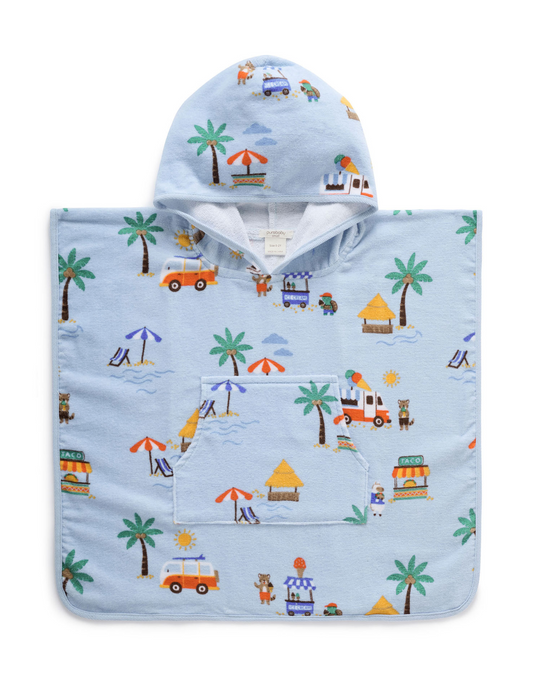 Towelling Poncho - Cancun