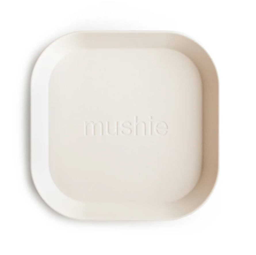 Square Dinnerware Plates, Set of 2