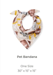 Football Season Organic Matching Pet Bandana