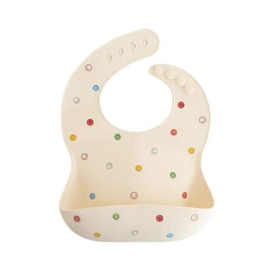 Silicone Baby Bib | Smiley Face