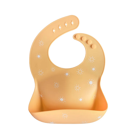 Silicone Baby Bib | Sun Orange